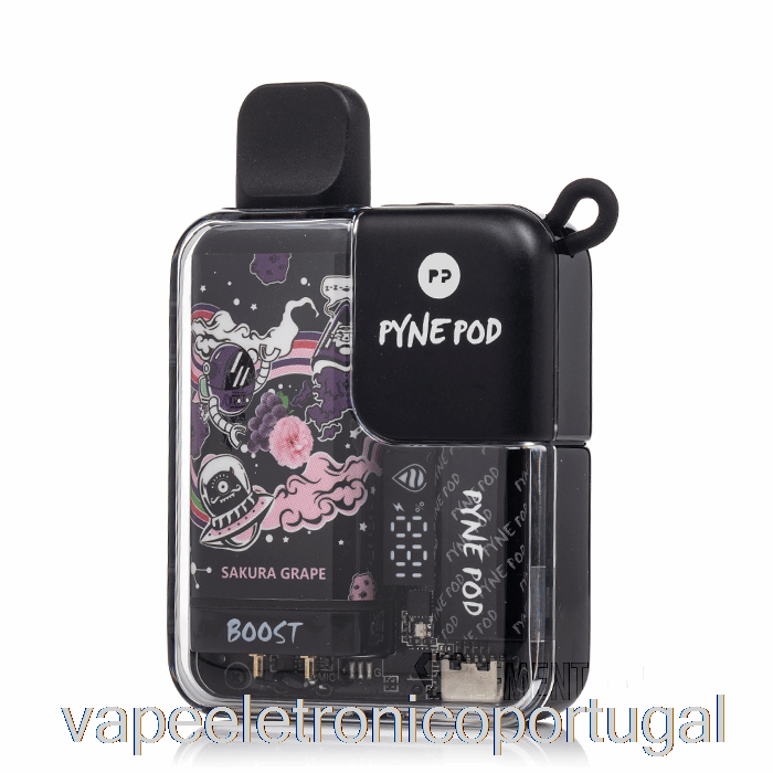 Vape Eletrônico Pynepod 8500 Descartável Sakura Uva